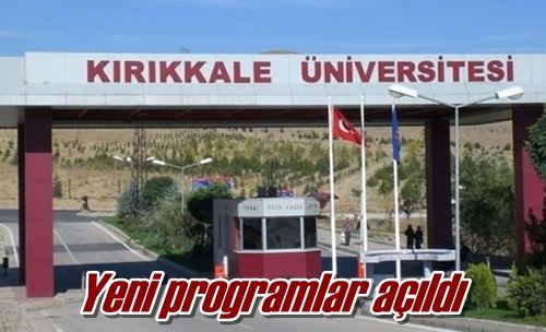 Yeni programlar açıldı