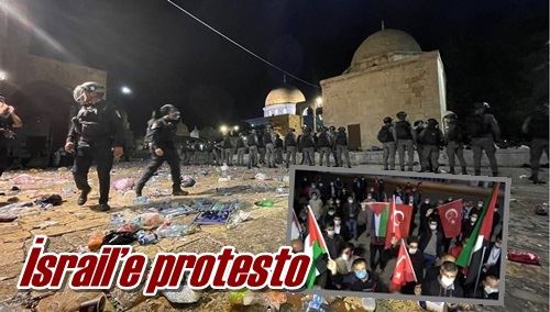 İsrail’e protesto