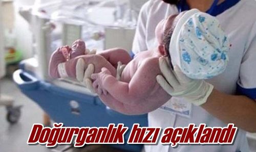 Doğurganlık hızı açıklandı