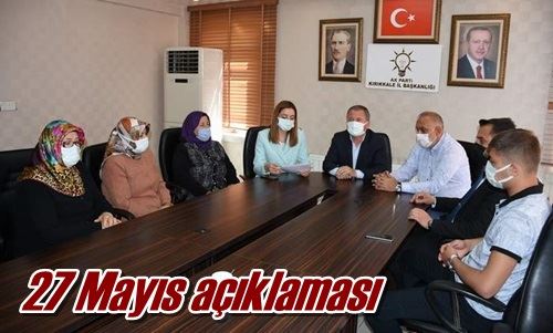 27 Mayıs açıklaması