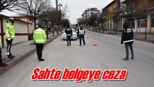 Sahte belgeye ceza