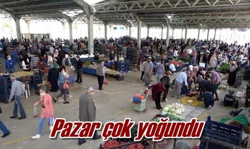 Pazar çok yoğundu