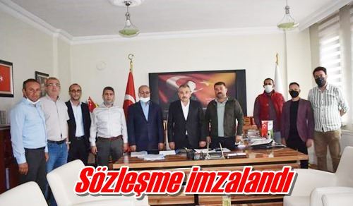 Sözleşme imzalandı