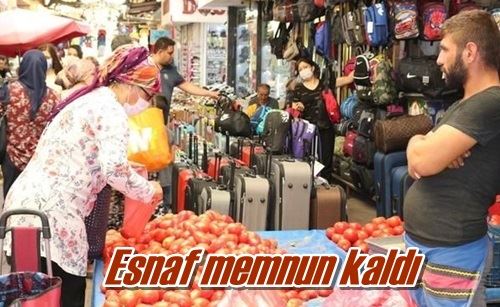 Esnaf memnun kaldı
