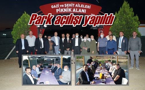 Park açılışı yapıldı