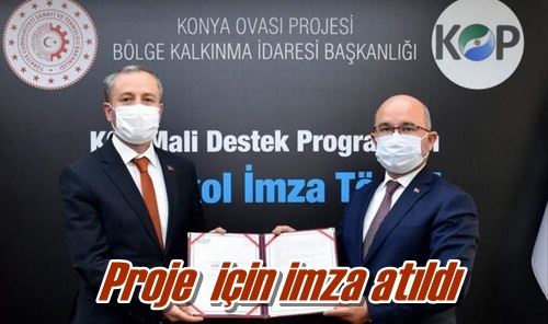 Proje  için imza atıldı
