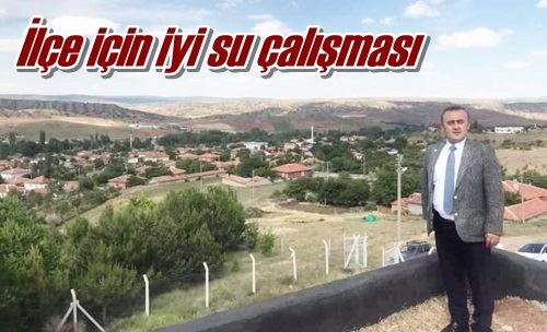 İlçe için iyi su çalışması