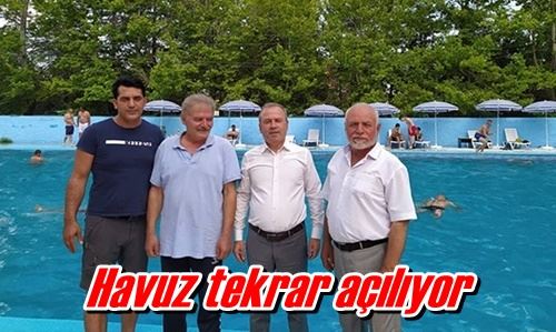 Havuz tekrar açılıyor