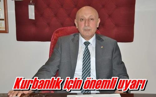 Kurbanlık için uyarı