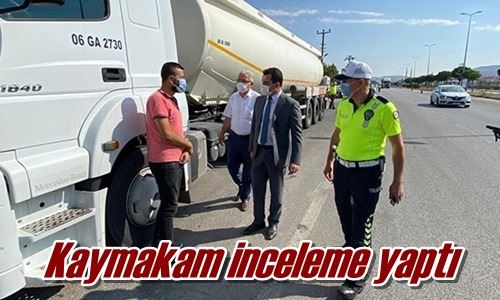 Kaymakam inceleme yaptı