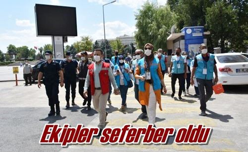Ekipler seferber oldu