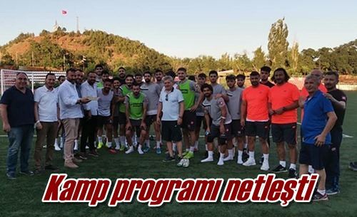 Kamp programı netleşti