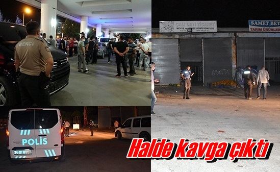 Halde kavga çıktı