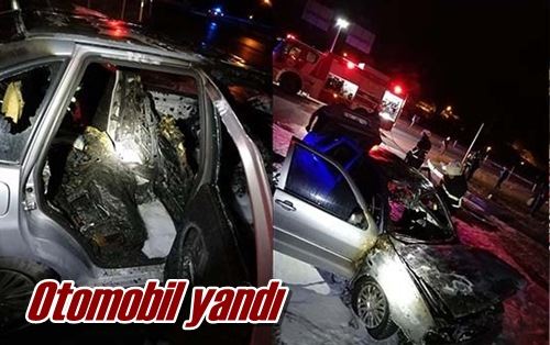 Otomobil yandı