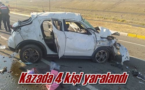 Kazada 4 kişi yaralandı