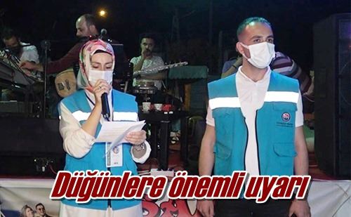Düğünlere önemli uyarı