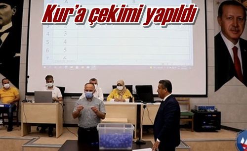 Kur’a çekimi yapıldı