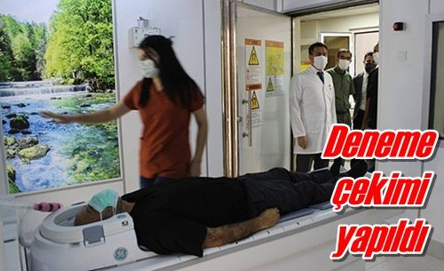 Deneme çekimi yapıldı