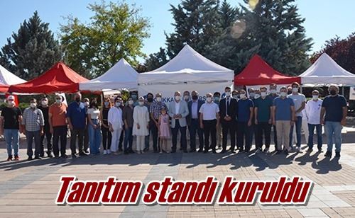 Tanıtım standı kuruldu