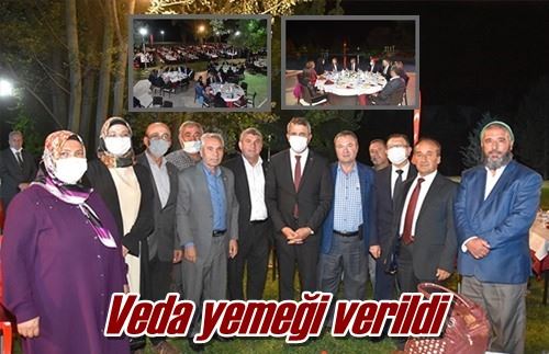 Veda yemeği verildi