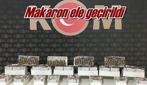 Makaron ele geçirildi