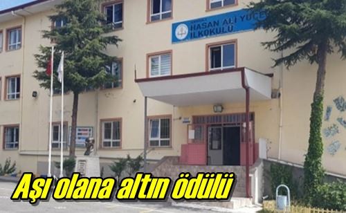 Aşı olana altın ödülü