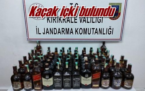 Kaçak içki bulundu