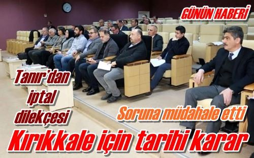 Tanır’dan iptal dilekçesi