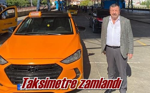 Taksimetre zamlandı