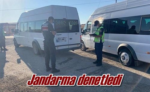 Jandarma denetledi