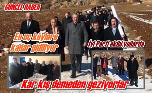 Kar kış demeden geziyorlar