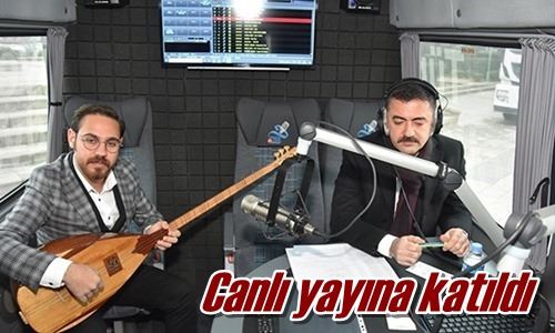 Canlı yayına katıldı