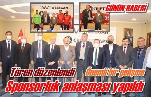 Sponsorluk anlaşması yapıldı