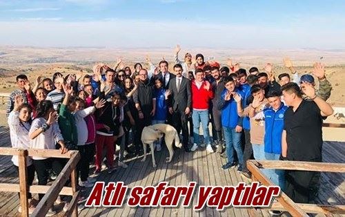 Atlı safari yaptılar