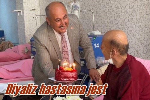Diyaliz hastasına jest