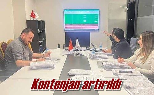 Kontenjan artırıldı