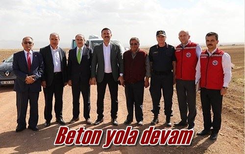 Beton yola devam