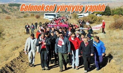 Geleneksel yürüyüş yapıldı