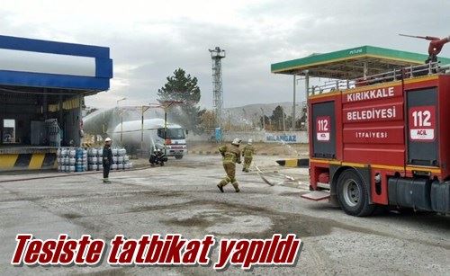 Tesiste tatbikat yapıldı