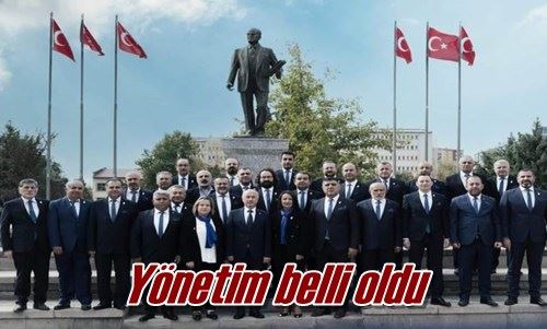 Yönetim belli oldu