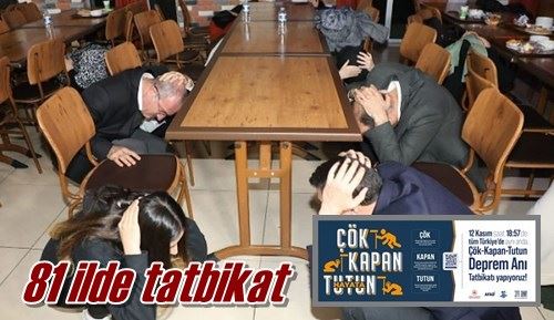 81 ilde tatbikat