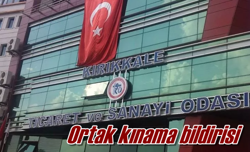 Ortak kınama bildirisi