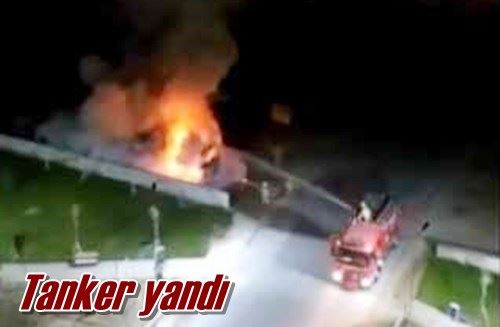 Tanker yandı