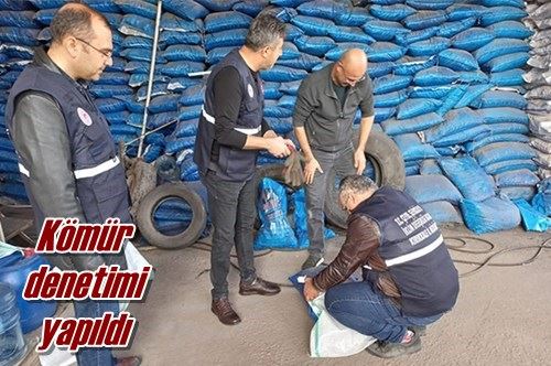 Kömür denetimi yapıldı