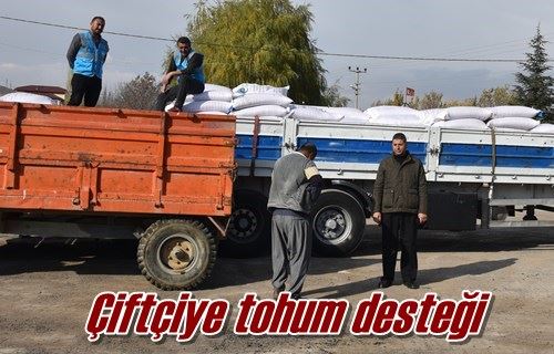 Çiftçiye tohum desteği