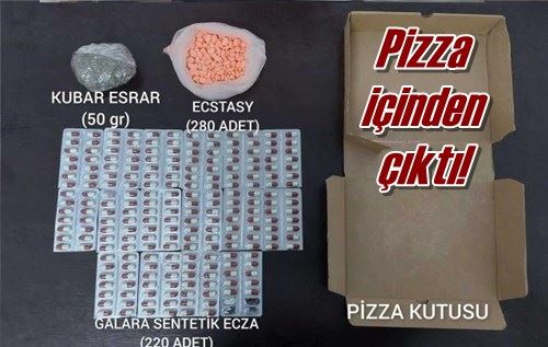 Pizza içinden çıktı!