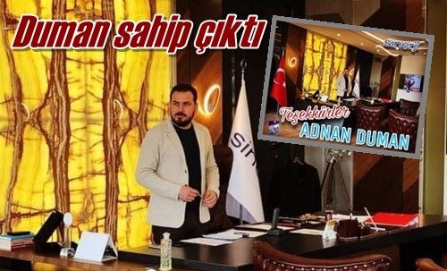 Duman sahip çıktı