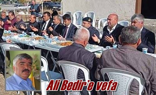 Ali Bedir’e vefa