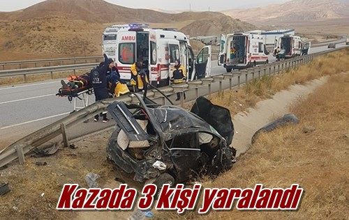 Kazada 3 kişi yaralandı