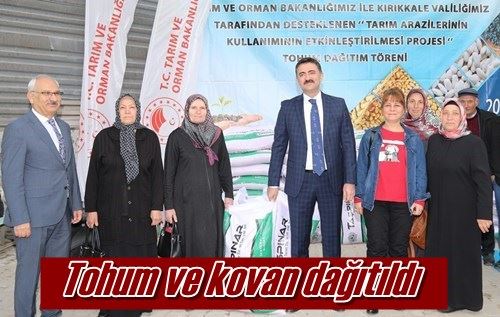 Tohum ve kovan dağıtıldı